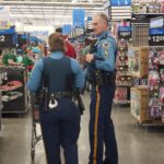 State troopers shopping for items