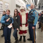 Santa with state troopers