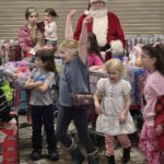 Little kids with Santa