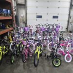 A lot of tricycles
